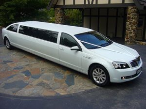 Goldstar Wedding Car Hire - White Stretch Limousine Melbourne